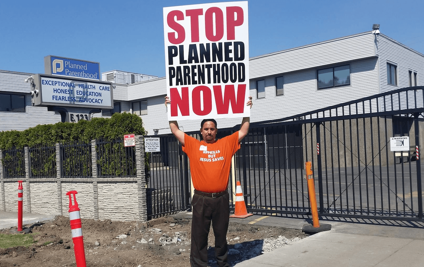 Eric Seeley speaking at a campaign event