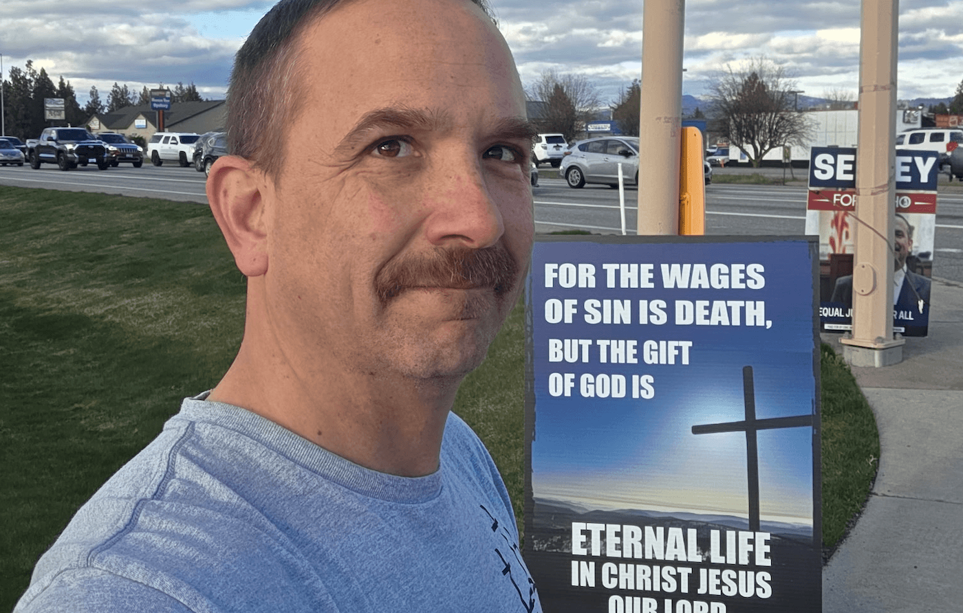 Eric Seeley volunteering in the community